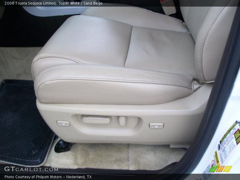 Super White / Sand Beige 2008 Toyota Sequoia Limited