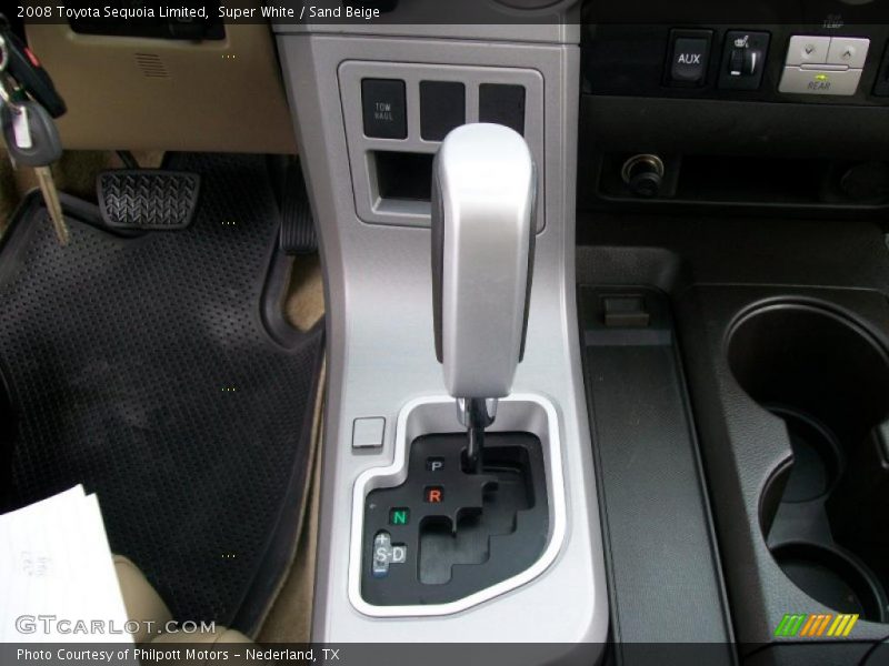 Super White / Sand Beige 2008 Toyota Sequoia Limited