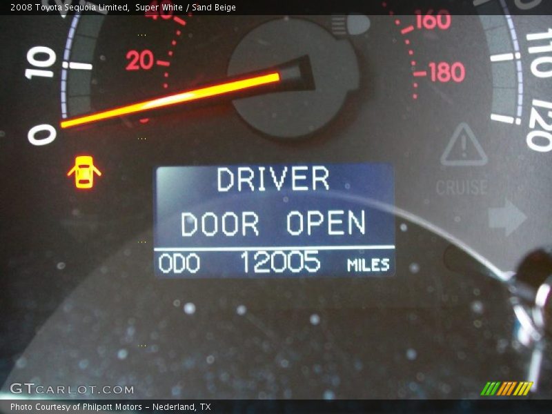 Super White / Sand Beige 2008 Toyota Sequoia Limited