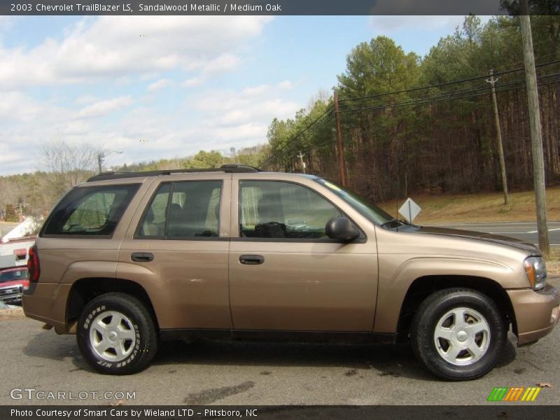 Sandalwood Metallic / Medium Oak 2003 Chevrolet TrailBlazer LS