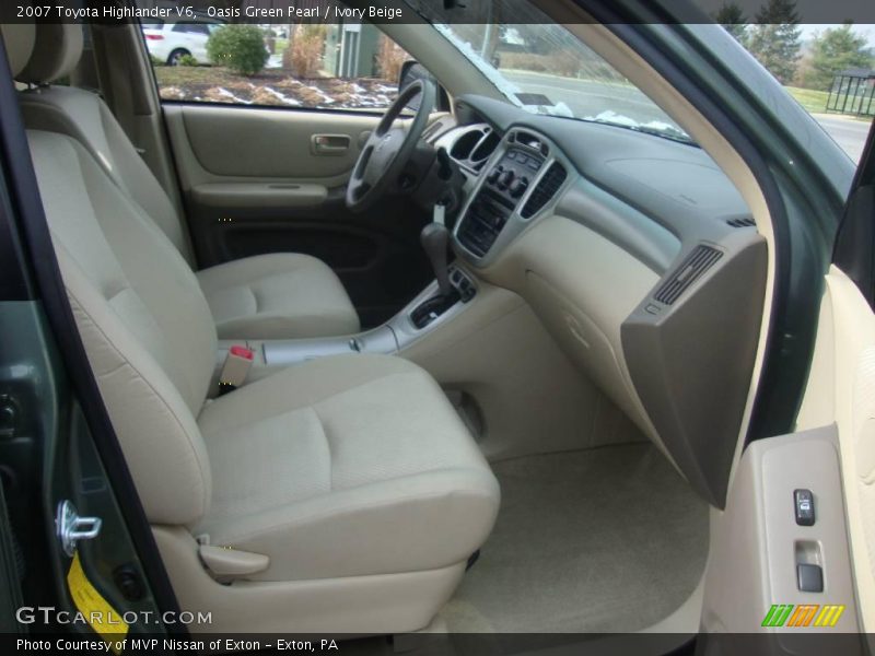 Oasis Green Pearl / Ivory Beige 2007 Toyota Highlander V6