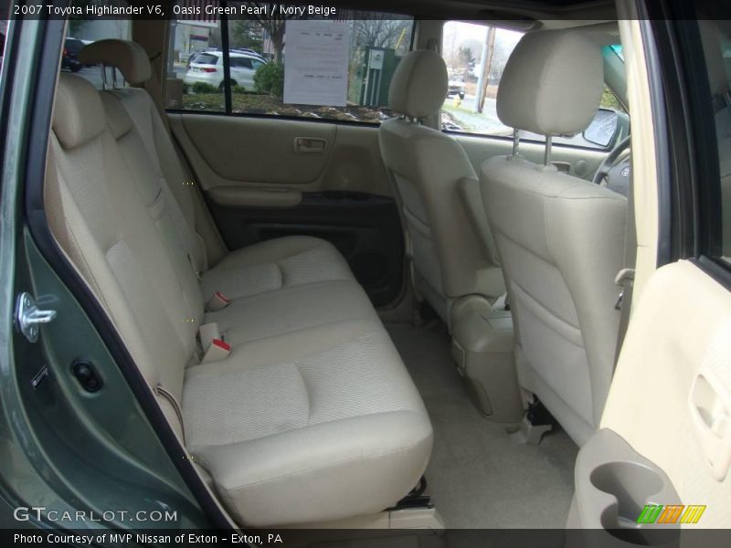 Oasis Green Pearl / Ivory Beige 2007 Toyota Highlander V6
