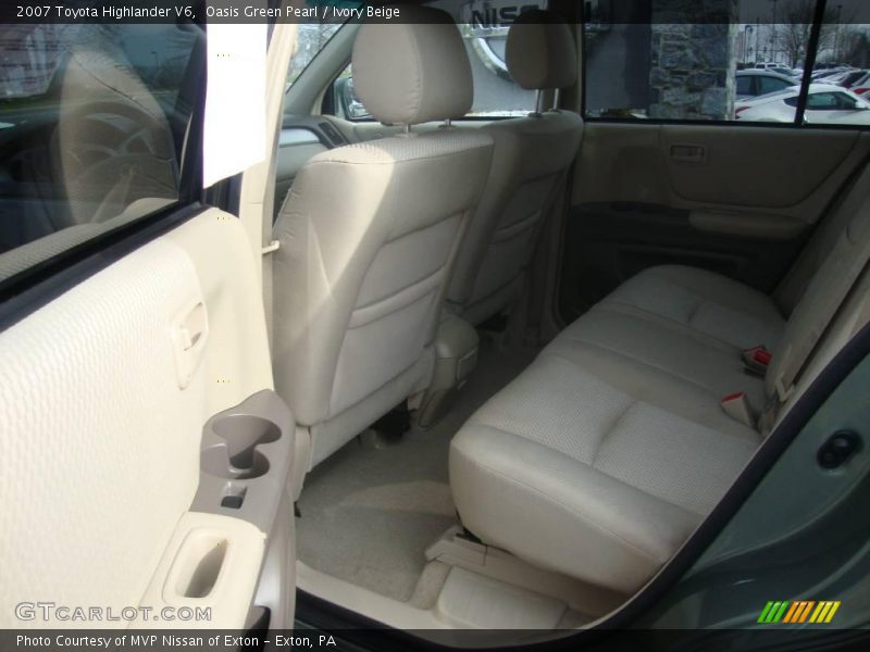 Oasis Green Pearl / Ivory Beige 2007 Toyota Highlander V6