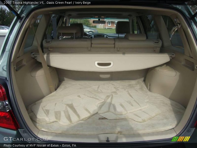 Oasis Green Pearl / Ivory Beige 2007 Toyota Highlander V6