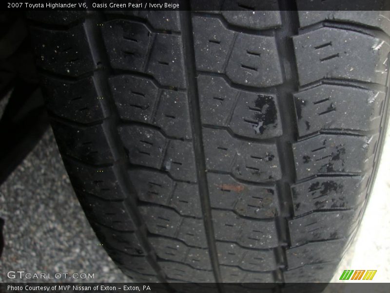 Oasis Green Pearl / Ivory Beige 2007 Toyota Highlander V6
