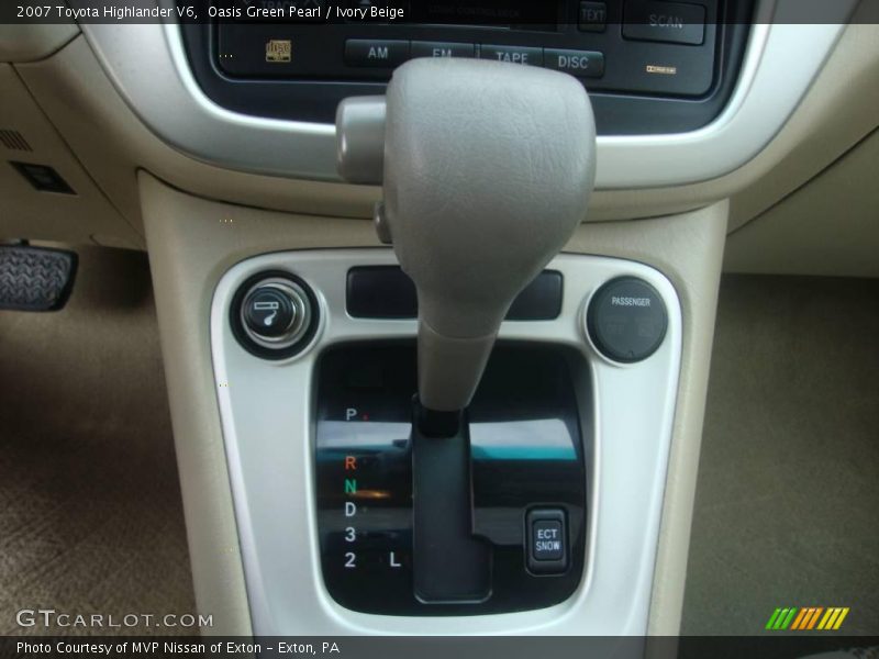 Oasis Green Pearl / Ivory Beige 2007 Toyota Highlander V6