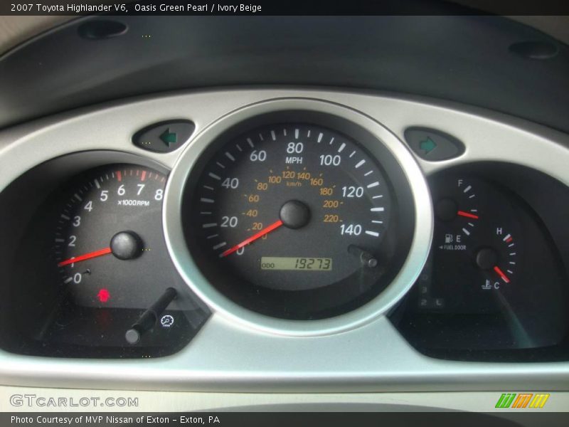 Oasis Green Pearl / Ivory Beige 2007 Toyota Highlander V6