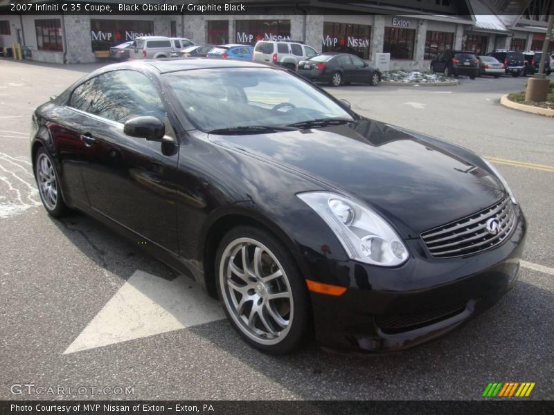 Black Obsidian / Graphite Black 2007 Infiniti G 35 Coupe