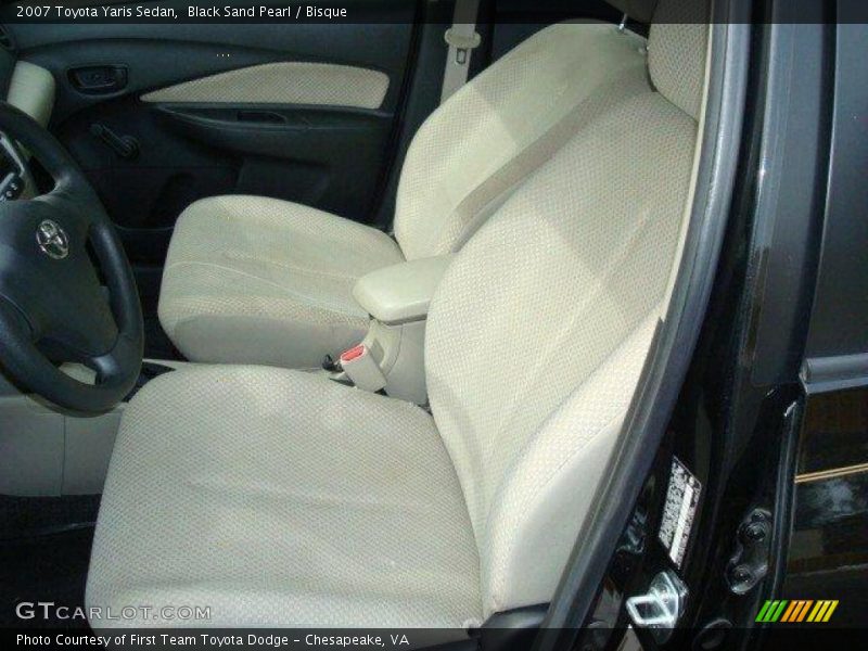 Black Sand Pearl / Bisque 2007 Toyota Yaris Sedan