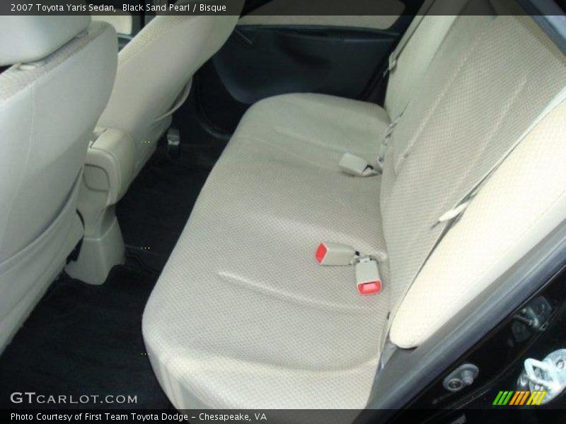 Black Sand Pearl / Bisque 2007 Toyota Yaris Sedan