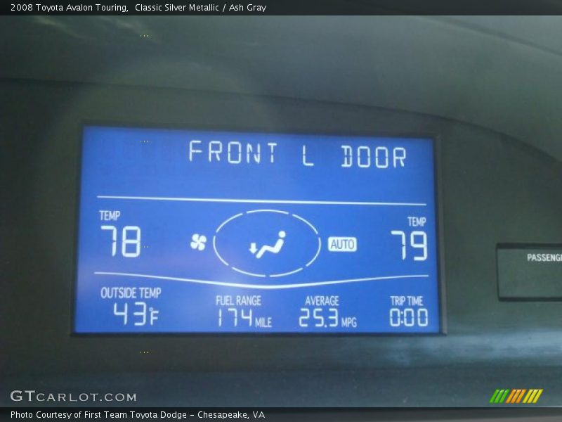 Classic Silver Metallic / Ash Gray 2008 Toyota Avalon Touring