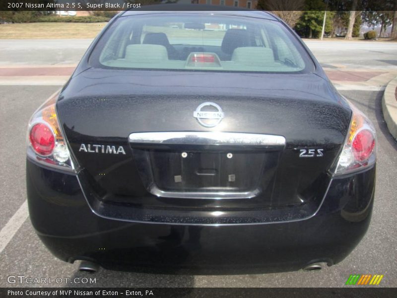 Super Black / Frost 2007 Nissan Altima 2.5 S