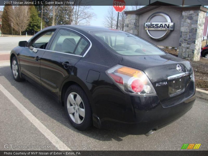 Super Black / Frost 2007 Nissan Altima 2.5 S