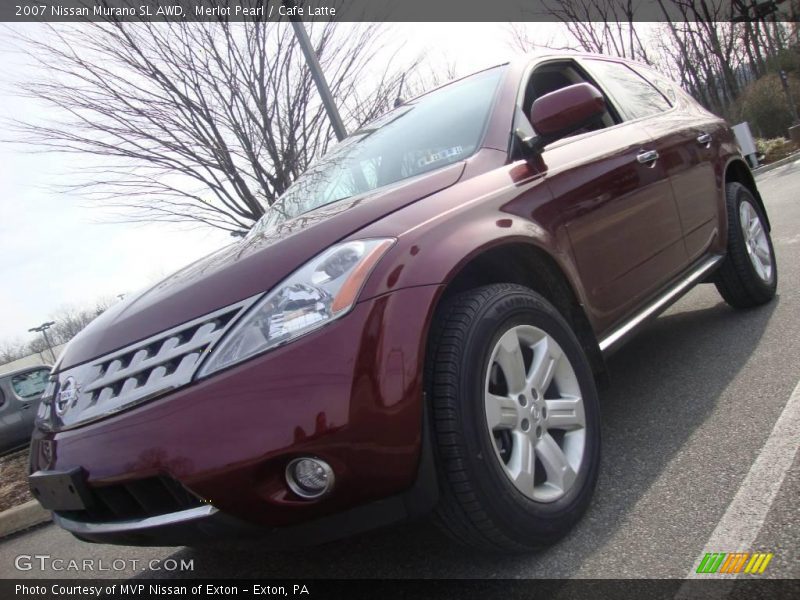 Merlot Pearl / Cafe Latte 2007 Nissan Murano SL AWD