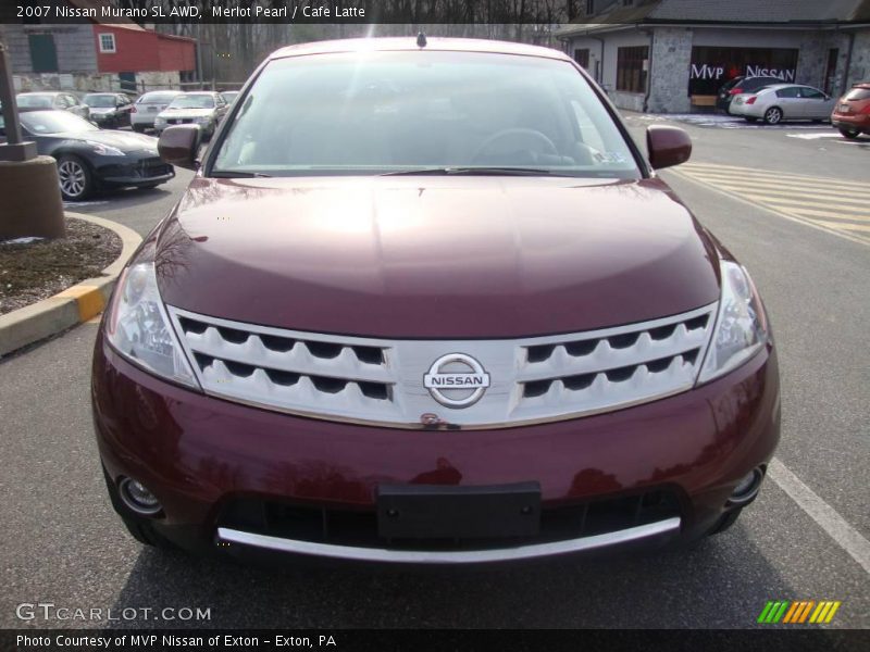 Merlot Pearl / Cafe Latte 2007 Nissan Murano SL AWD