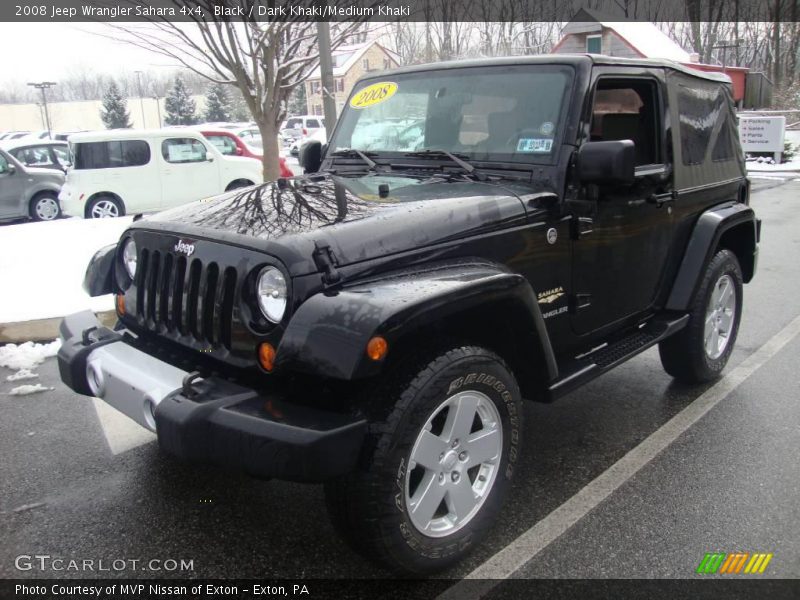 Black / Dark Khaki/Medium Khaki 2008 Jeep Wrangler Sahara 4x4