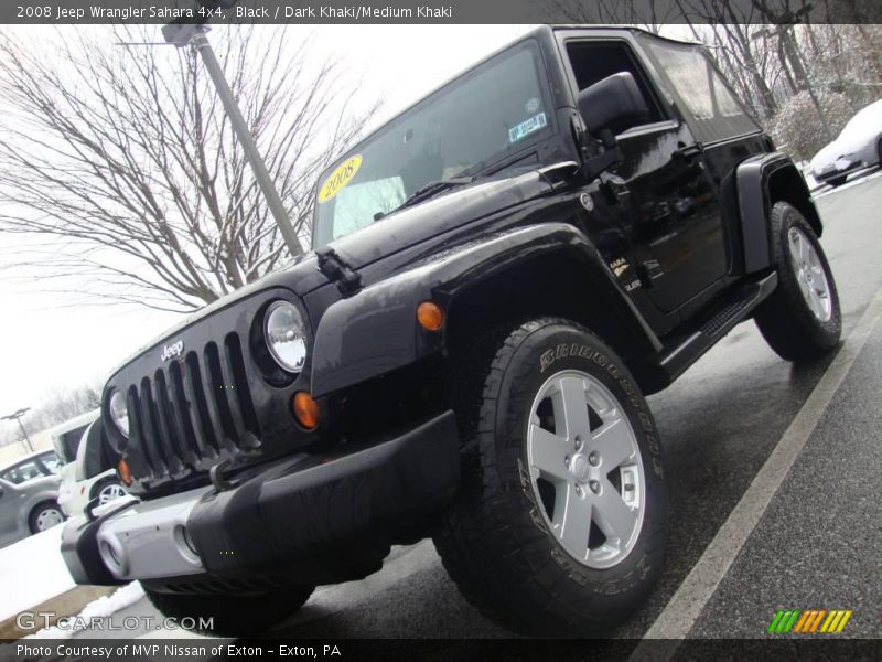 Black / Dark Khaki/Medium Khaki 2008 Jeep Wrangler Sahara 4x4