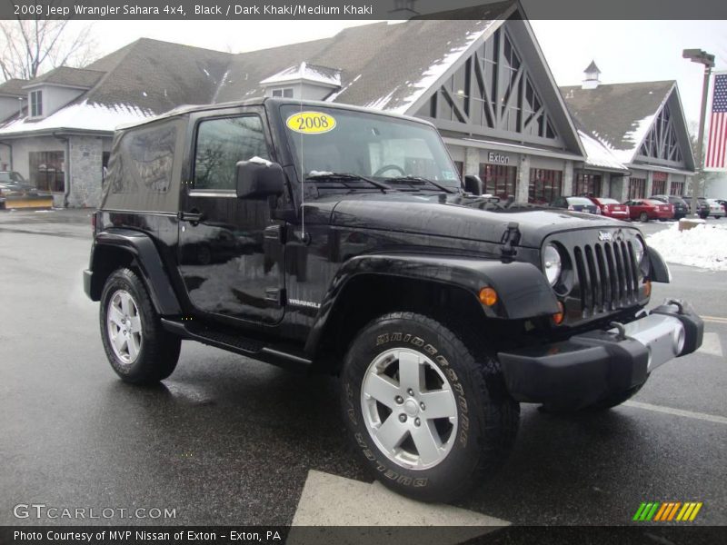 Black / Dark Khaki/Medium Khaki 2008 Jeep Wrangler Sahara 4x4