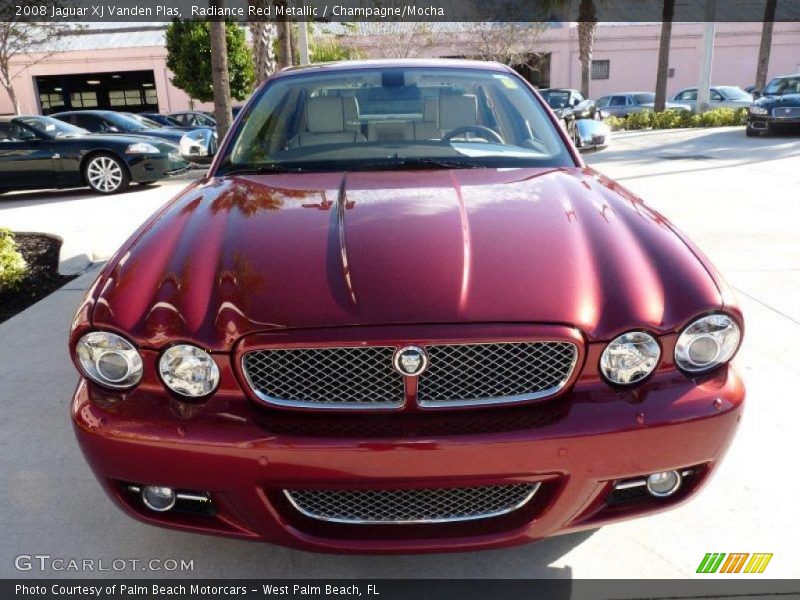 Radiance Red Metallic / Champagne/Mocha 2008 Jaguar XJ Vanden Plas