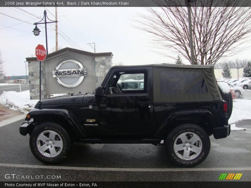 Black / Dark Khaki/Medium Khaki 2008 Jeep Wrangler Sahara 4x4
