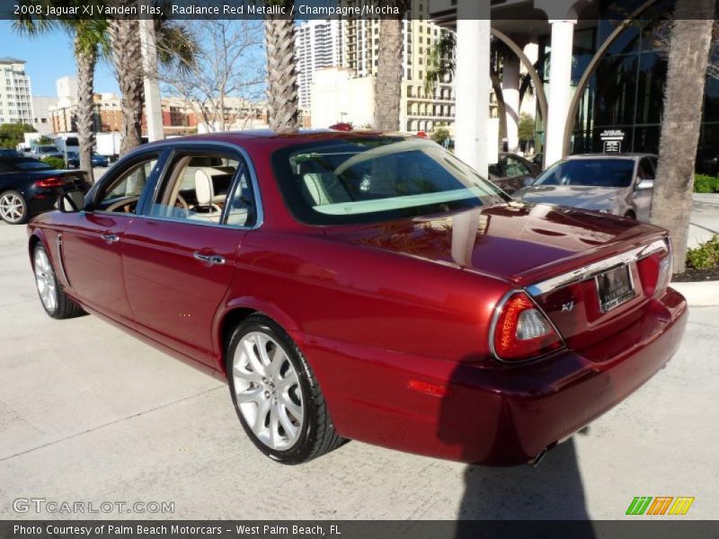 Radiance Red Metallic / Champagne/Mocha 2008 Jaguar XJ Vanden Plas