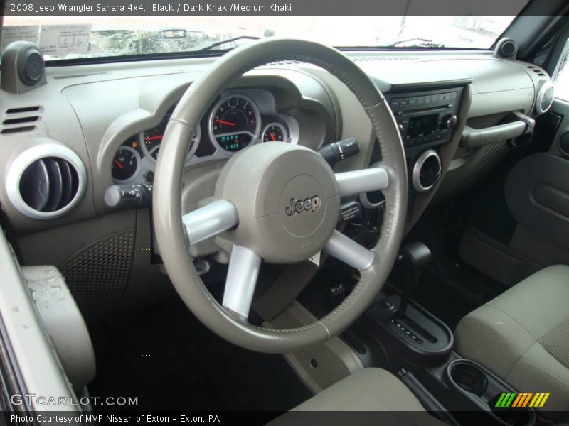 Black / Dark Khaki/Medium Khaki 2008 Jeep Wrangler Sahara 4x4