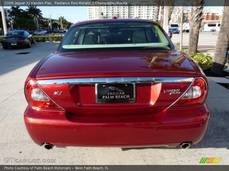 Radiance Red Metallic / Champagne/Mocha 2008 Jaguar XJ Vanden Plas