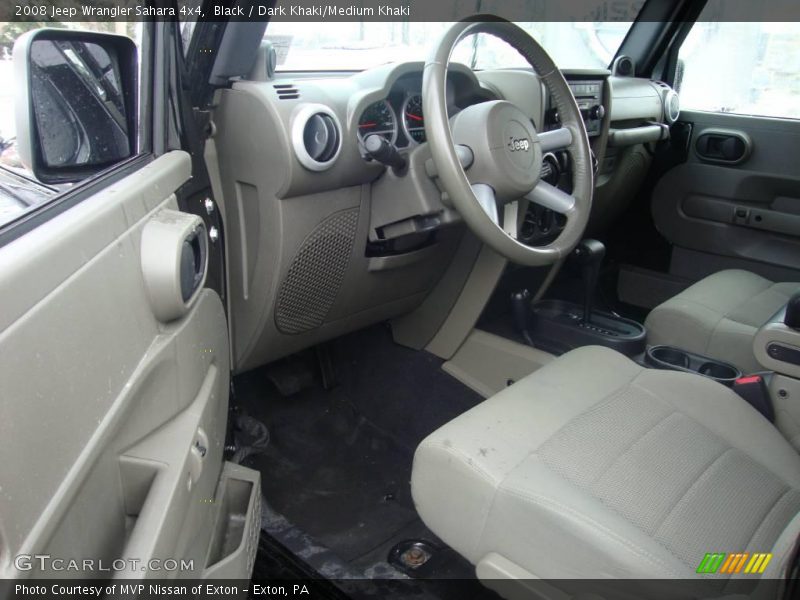 Black / Dark Khaki/Medium Khaki 2008 Jeep Wrangler Sahara 4x4