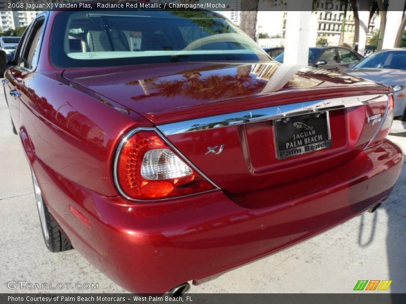 Radiance Red Metallic / Champagne/Mocha 2008 Jaguar XJ Vanden Plas
