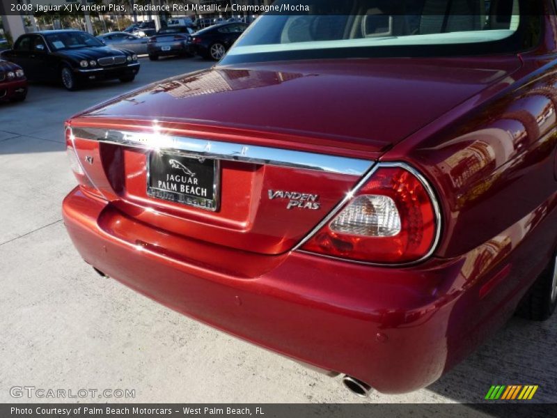 Radiance Red Metallic / Champagne/Mocha 2008 Jaguar XJ Vanden Plas