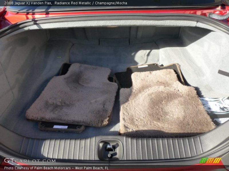 Radiance Red Metallic / Champagne/Mocha 2008 Jaguar XJ Vanden Plas