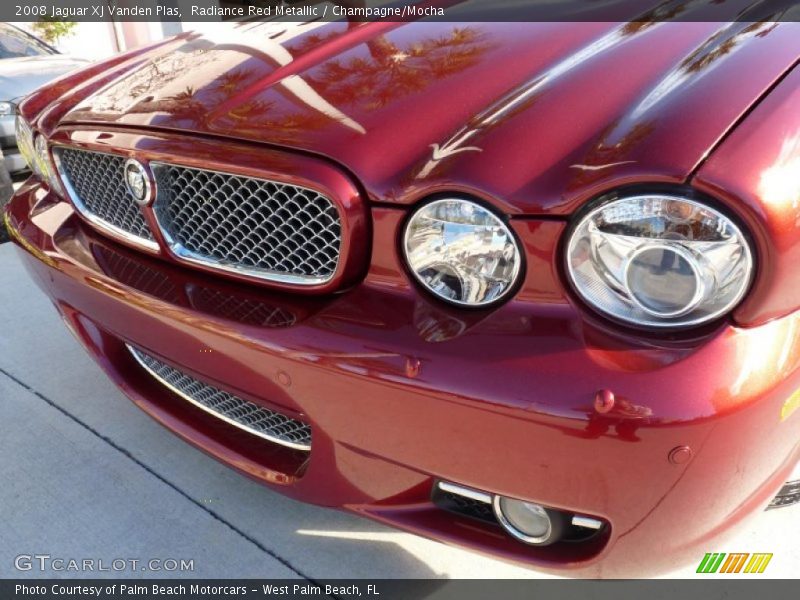 Radiance Red Metallic / Champagne/Mocha 2008 Jaguar XJ Vanden Plas