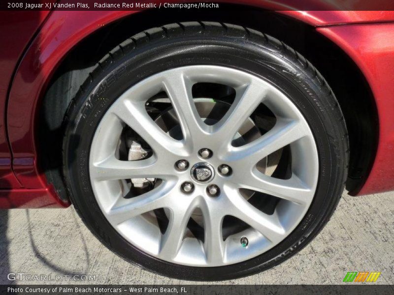 Radiance Red Metallic / Champagne/Mocha 2008 Jaguar XJ Vanden Plas