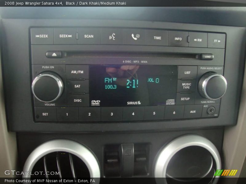 Black / Dark Khaki/Medium Khaki 2008 Jeep Wrangler Sahara 4x4
