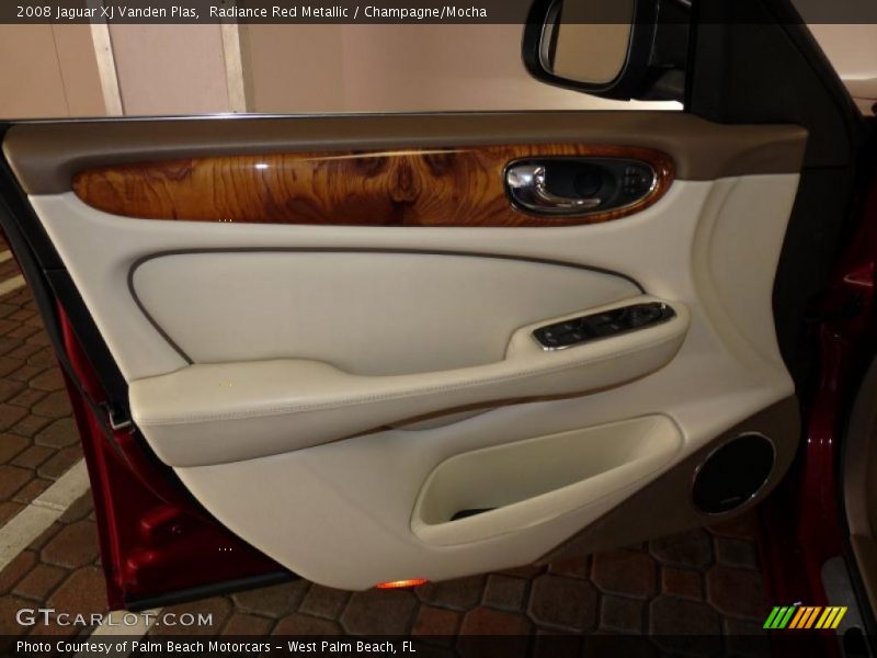 Radiance Red Metallic / Champagne/Mocha 2008 Jaguar XJ Vanden Plas