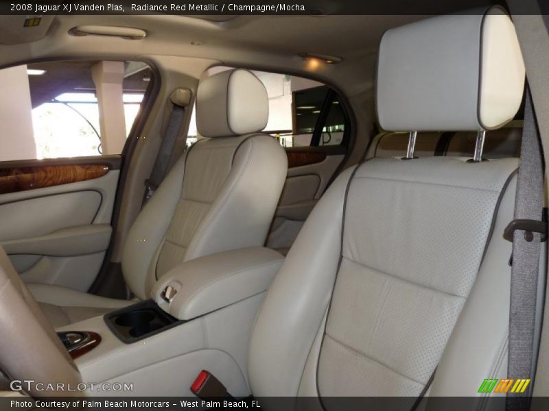 Radiance Red Metallic / Champagne/Mocha 2008 Jaguar XJ Vanden Plas
