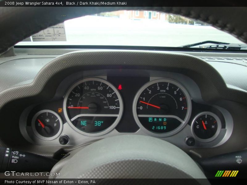 Black / Dark Khaki/Medium Khaki 2008 Jeep Wrangler Sahara 4x4
