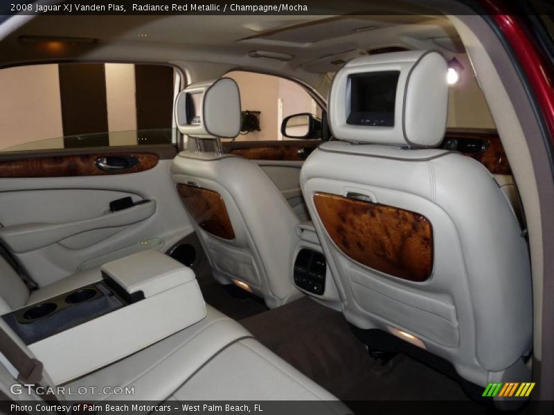 Radiance Red Metallic / Champagne/Mocha 2008 Jaguar XJ Vanden Plas