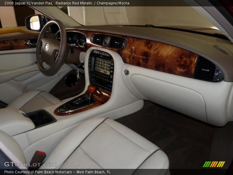 Radiance Red Metallic / Champagne/Mocha 2008 Jaguar XJ Vanden Plas
