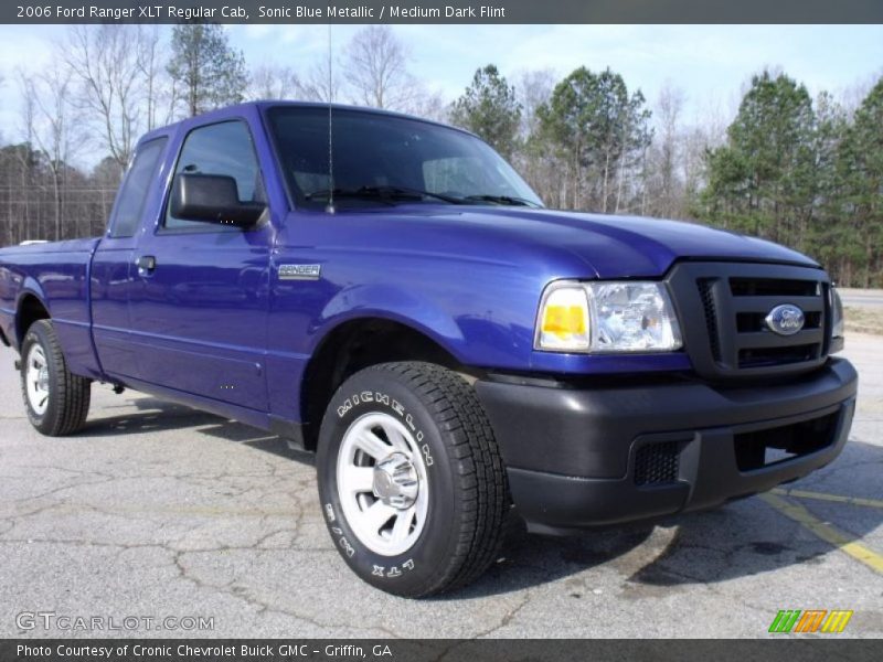 Sonic Blue Metallic / Medium Dark Flint 2006 Ford Ranger XLT Regular Cab