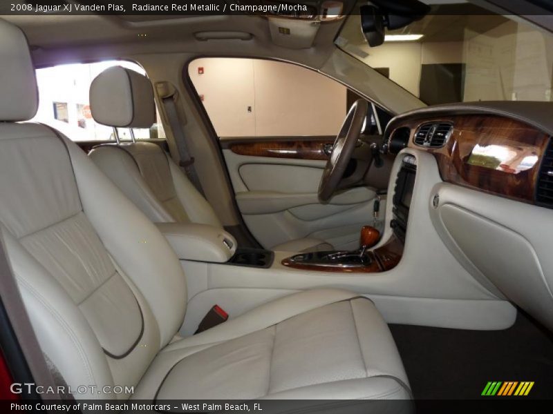 Radiance Red Metallic / Champagne/Mocha 2008 Jaguar XJ Vanden Plas