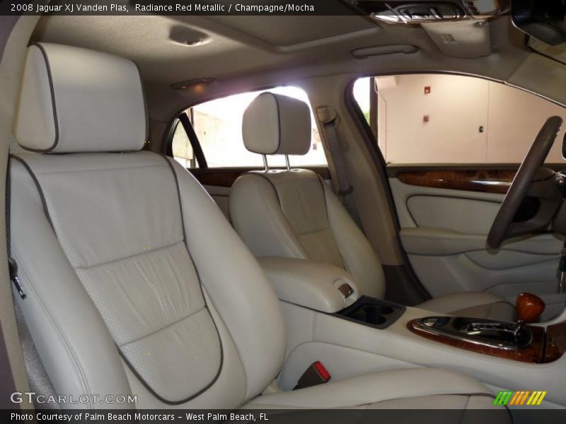 Radiance Red Metallic / Champagne/Mocha 2008 Jaguar XJ Vanden Plas