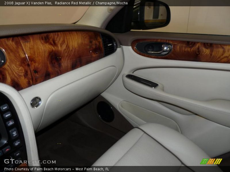 Radiance Red Metallic / Champagne/Mocha 2008 Jaguar XJ Vanden Plas