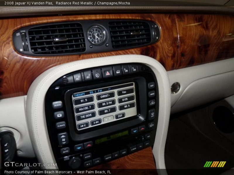 Radiance Red Metallic / Champagne/Mocha 2008 Jaguar XJ Vanden Plas