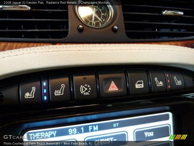 Radiance Red Metallic / Champagne/Mocha 2008 Jaguar XJ Vanden Plas