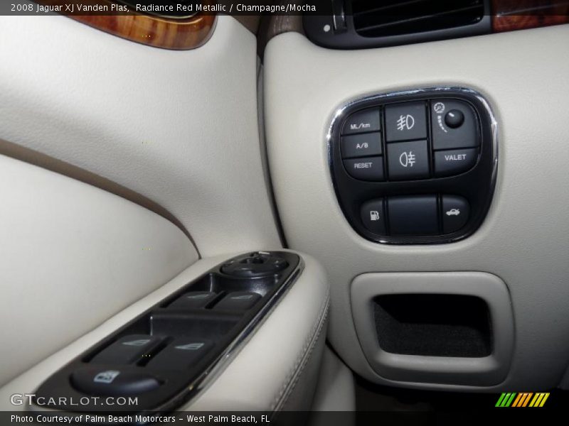 Radiance Red Metallic / Champagne/Mocha 2008 Jaguar XJ Vanden Plas