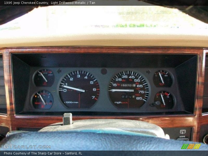 Light Driftwood Metallic / Tan 1996 Jeep Cherokee Country