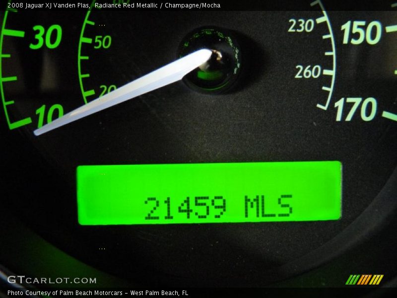 Radiance Red Metallic / Champagne/Mocha 2008 Jaguar XJ Vanden Plas