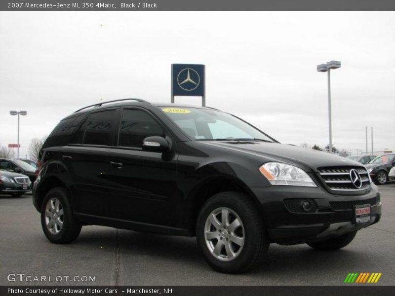 Black / Black 2007 Mercedes-Benz ML 350 4Matic