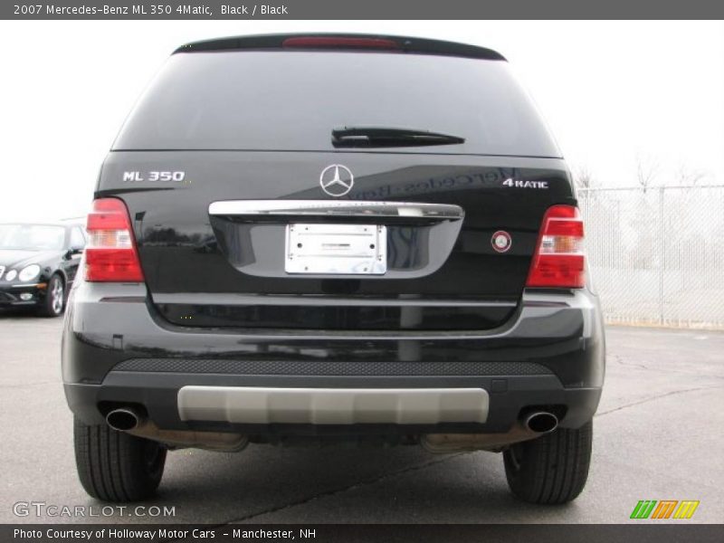 Black / Black 2007 Mercedes-Benz ML 350 4Matic
